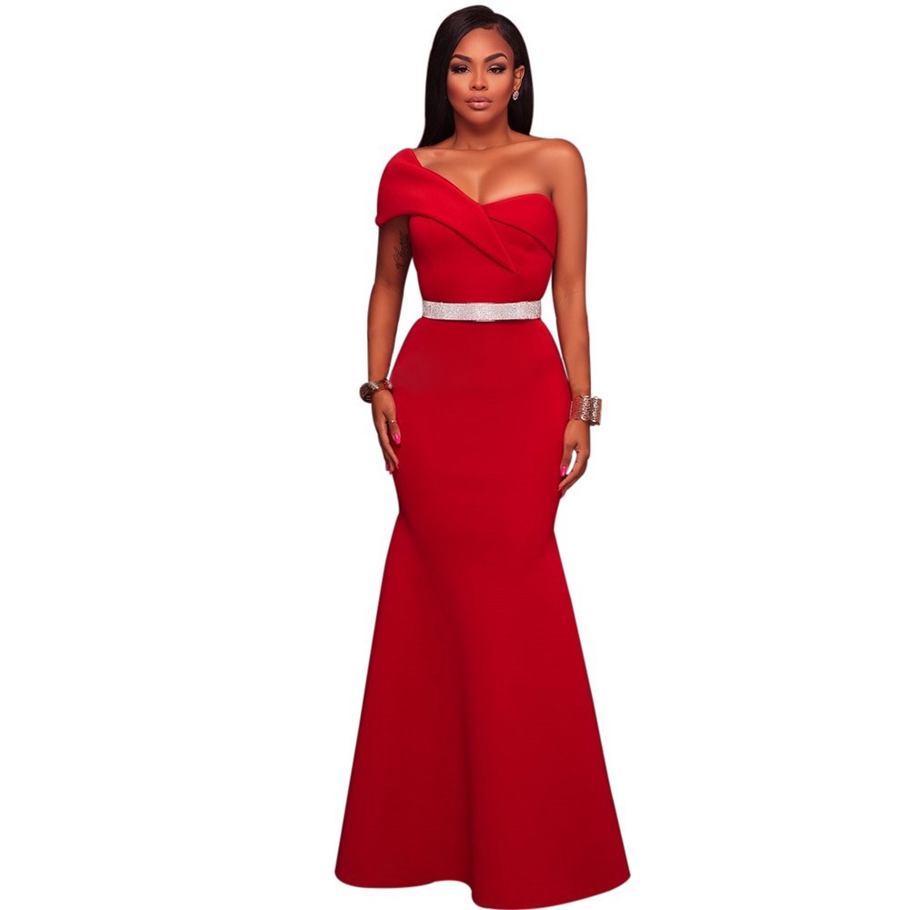 Long, Beautiful Red Evening Gown
