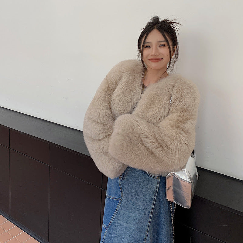 Fox Fur Whole Leather New Young Fur Coat