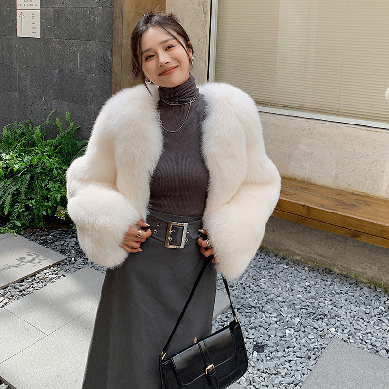 Fox Fur Whole Leather New Young Fur Coat