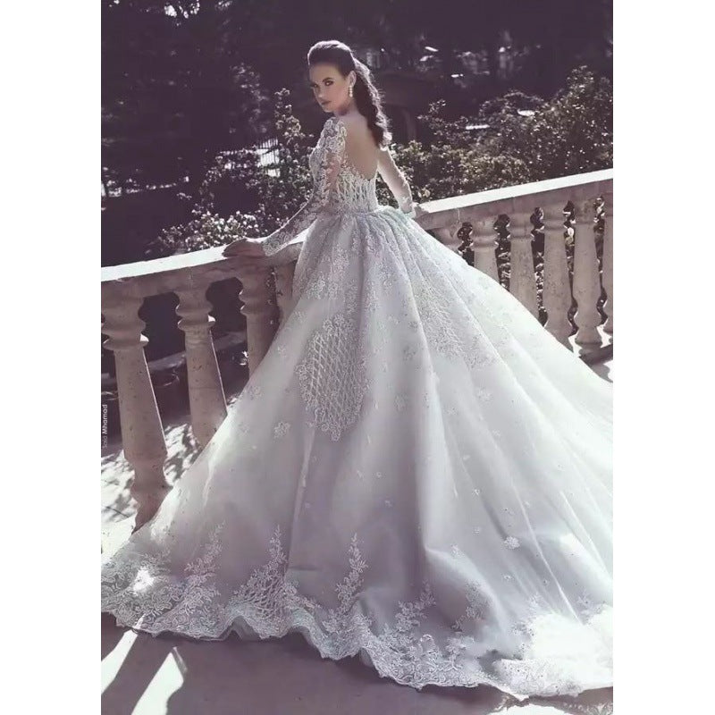 Africa Mermaid Long Sleeves Bridal Gown