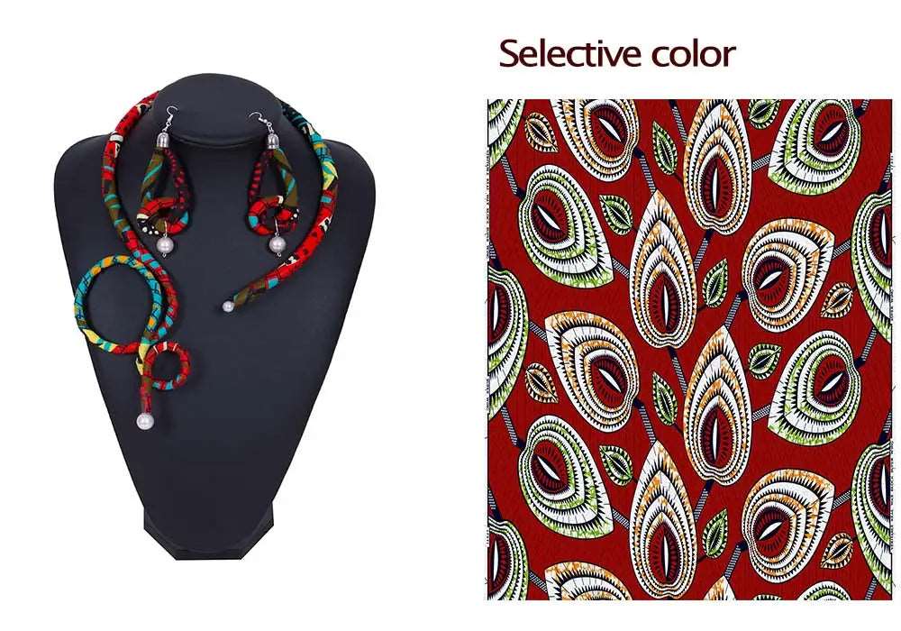 2023 Africa necklace Party act the role ofing is tasted Neck decoration +2 earrings Manual necklace Fashion necklace wyb447