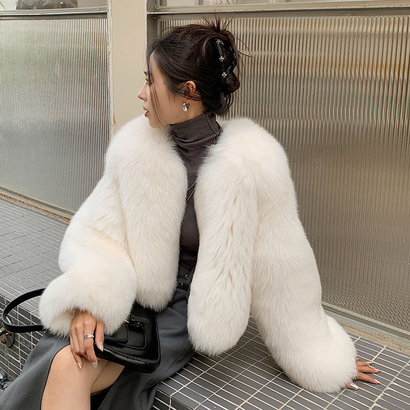 Fox Fur Whole Leather New Young Fur Coat