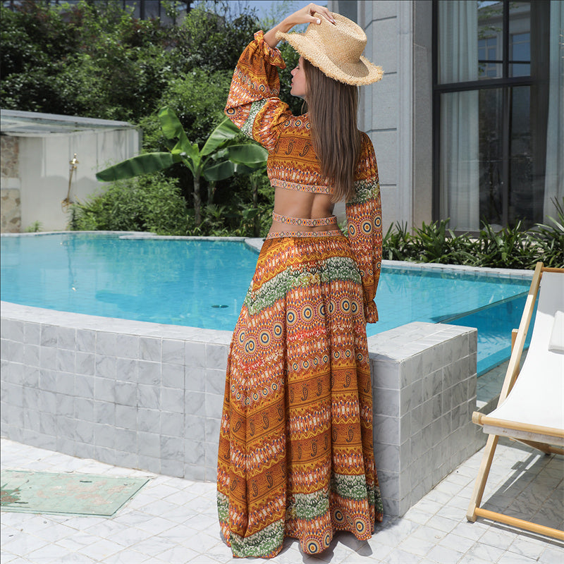 Floral Large Hem Dress