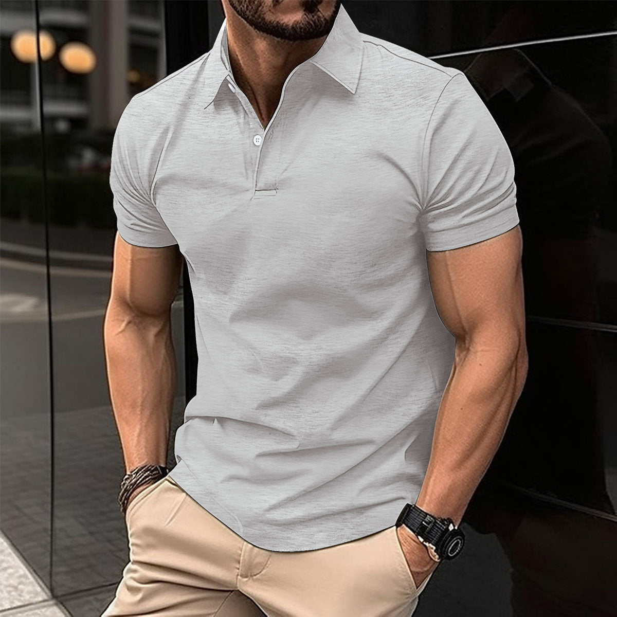 Summer Short Sleeve Polo Shirt