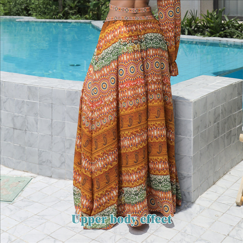 Floral Large Hem Dress