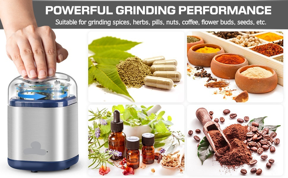 Electric Grinder For Herbs, Spices, Pollen And Coffee