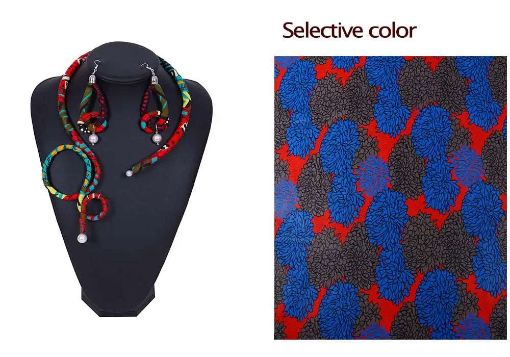 2023 Africa necklace Party act the role ofing is tasted Neck decoration +2 earrings Manual necklace Fashion necklace wyb447