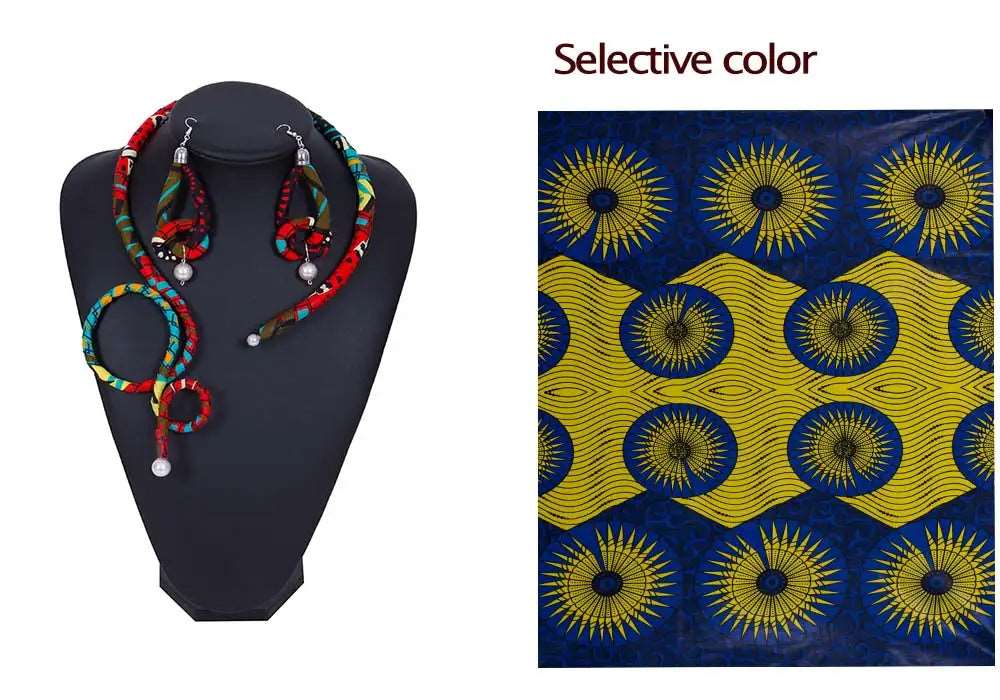 2023 Africa necklace Party act the role ofing is tasted Neck decoration +2 earrings Manual necklace Fashion necklace wyb447