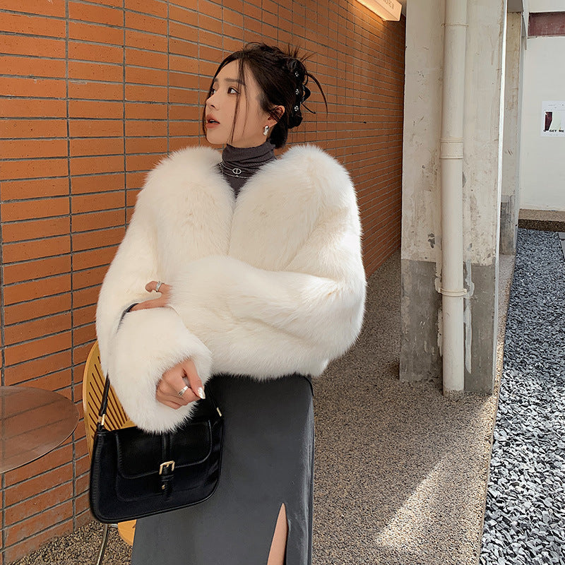 Fox Fur Whole Leather New Young Fur Coat