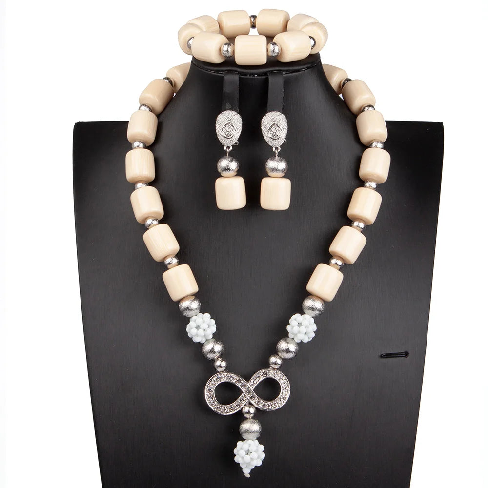 Artificia Coral Bead Royal Blue African Wedding Jewelry Set Women Necklace Gold Accessories Nigeria Bride Party ABG187