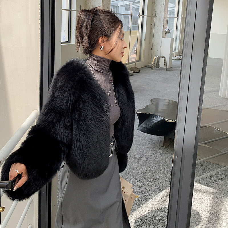 Fox Fur Whole Leather New Young Fur Coat