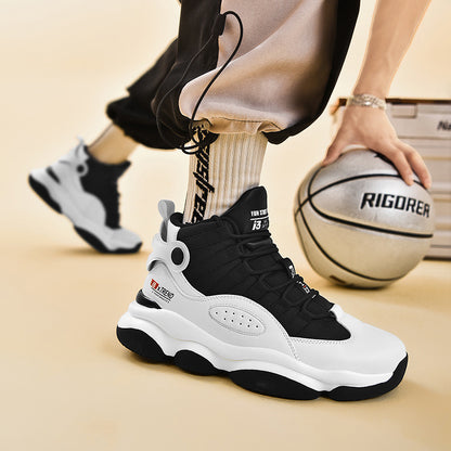 High-top Shock Absorption Non-slip Basketball Sneakers