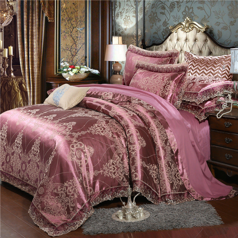 Tencel Modal Satin Jacquard Four-piece Set