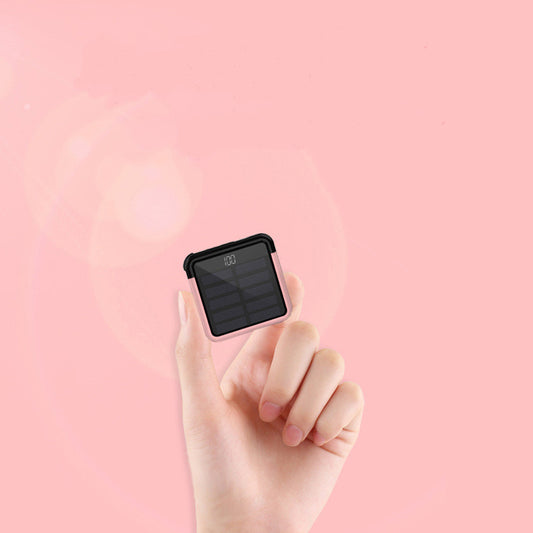 Solar Mini Power Bank 5000mAh Ultra-Thin Polymer Power Bank