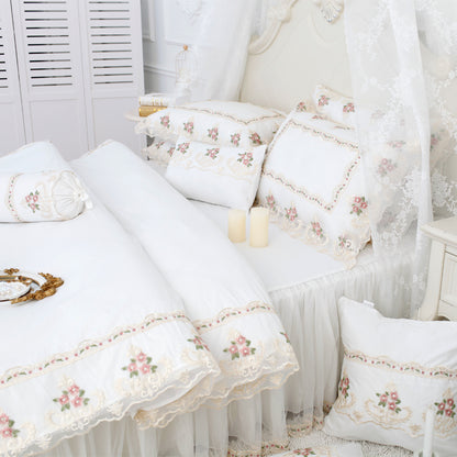 Nordic Four-Piece Princess Garden Bed Skirt