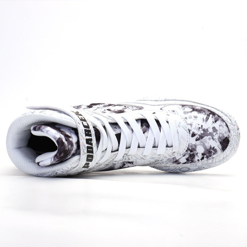 High-top Fashion Graffiti Style Boxing Sneakers