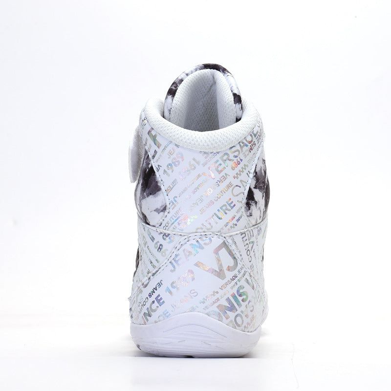 High-top Fashion Graffiti Style Boxing Sneakers