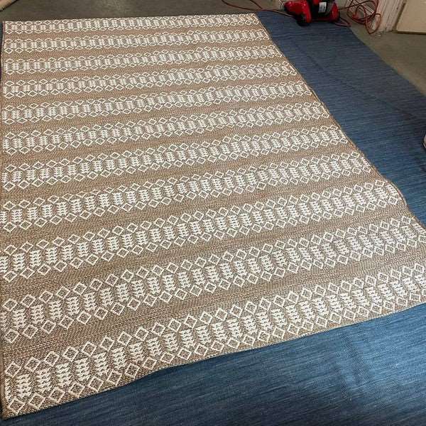 7x10 Feet Brown Beige Outdoor Area Rug