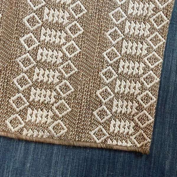 7x10 Feet Brown Beige Outdoor Area Rug