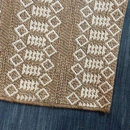 7x10 Feet Brown Beige Outdoor Area Rug