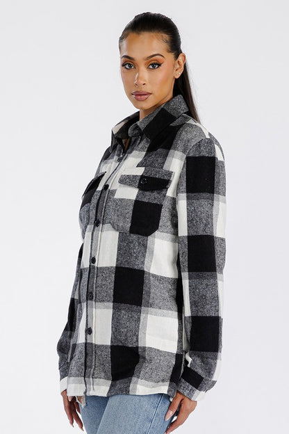 Boyfriend Oversized Soft Flannel Shacket