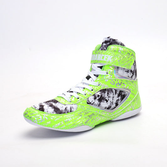 High-top Fashion Graffiti Style Boxing Sneakers