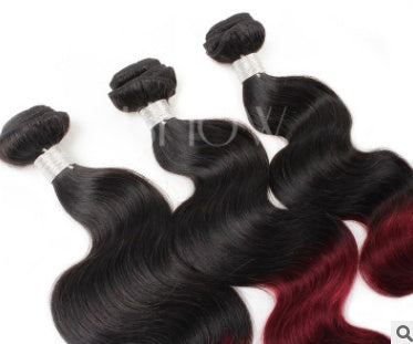 Xuchang Brazil Red Wine two-color body wave hair