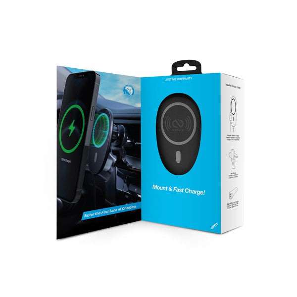 Naztech MagLock 15W Wireless Charging Vent Mount