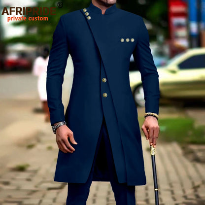 African Suits for Men Slim Fit Single Breasted Blazer and Pants Set Business Dress Suit Party Wedding Evening A2316022