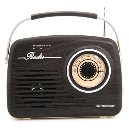 Emerson Portable Retro Radio with Battery