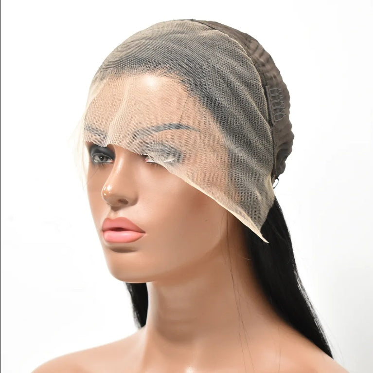 Black Female Front Wig Thin Invisible HD Lace Human Hair