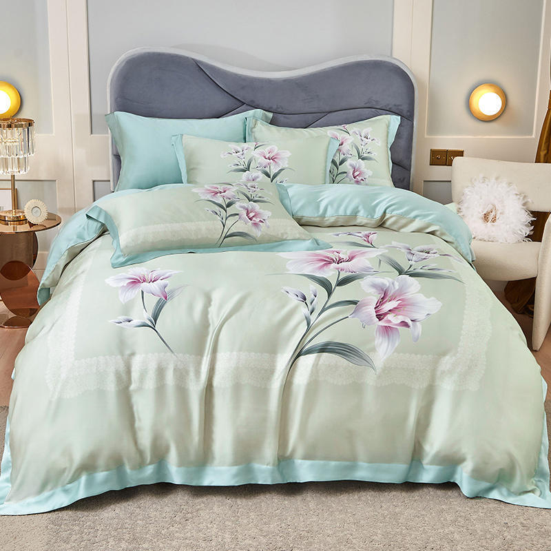 Tencel Four-piece Large Version Series Focus On High-end Bedding