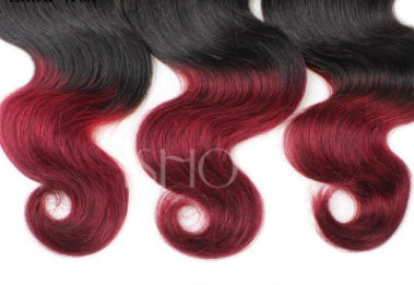 Xuchang Brazil Red Wine two-color body wave hair