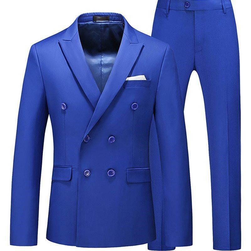 2 Pieces Slim Fit Casual Tuxedo Suit Set