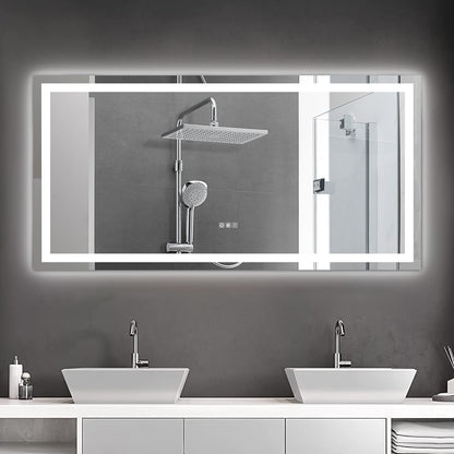 72"×36" LED Mirror Light Bathroom,anti-Fog & Dimming Led Bathroom Vanity Mirror