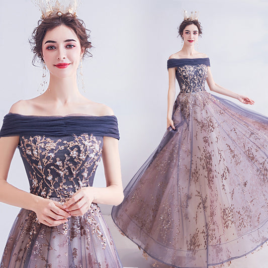 Formal Purple Evening Dress