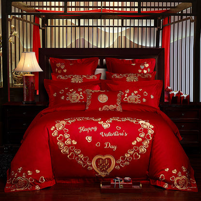 Wedding  Cotton Four Piece Bedding