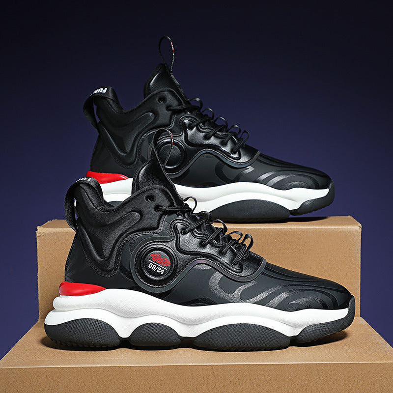 High-top Shock Absorption Non-slip Basketball Sneakers