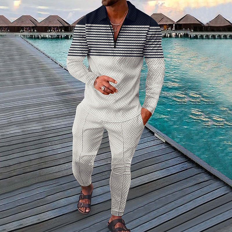 Autumn Long-sleeved Trousers /Two-piece Sports And Leisure Men's Suit