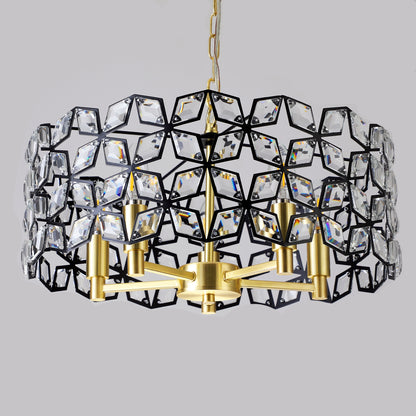 Modern Crystal Chandelier for Living-Room Round Crystal Lamp Luxury Home Decor  Light Fixture