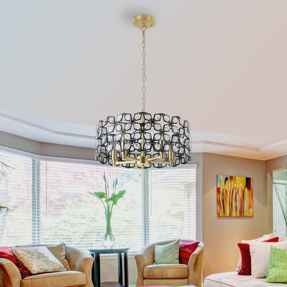 Modern Crystal Chandelier for Living-Room Round Crystal Lamp Luxury Home Decor  Light Fixture