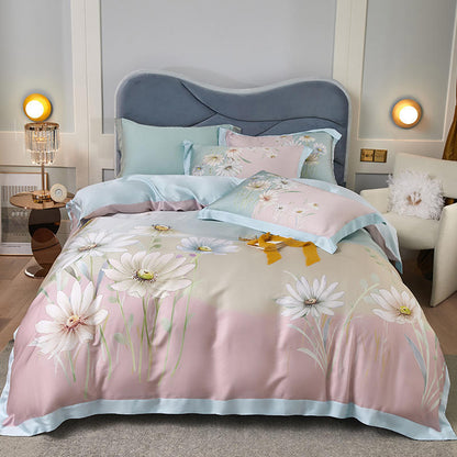 Tencel Four-piece Large Version Series Focus On High-end Bedding