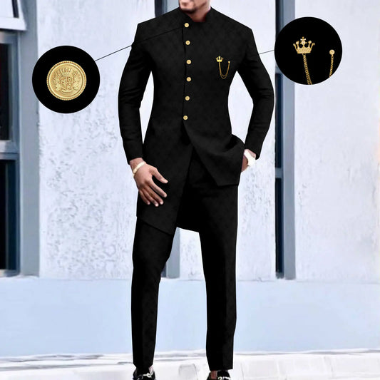 Formal African Slim Fit Two-Piece Set
