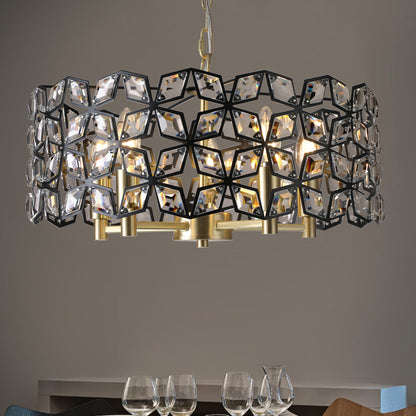 Modern Crystal Chandelier for Living-Room Round Crystal Lamp Luxury Home Decor  Light Fixture