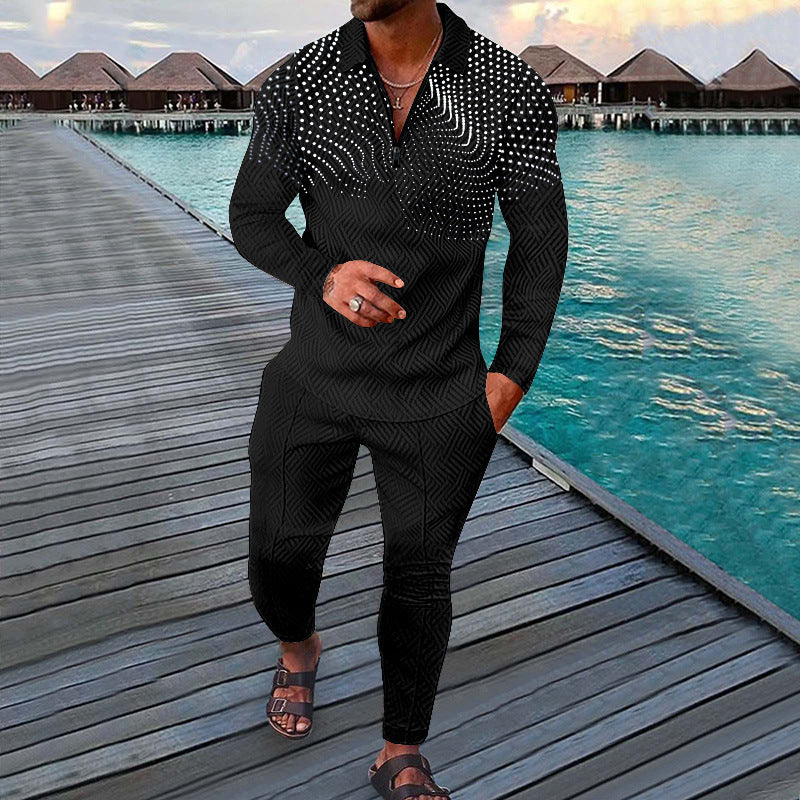 Autumn Long-sleeved Trousers /Two-piece Sports And Leisure Men's Suit