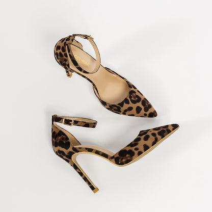 Pointed Toe Stiletto Leopard Print