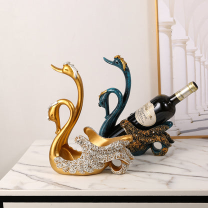 Light Luxury Swan Wine Rack High-end Creative Handicraft Ornaments