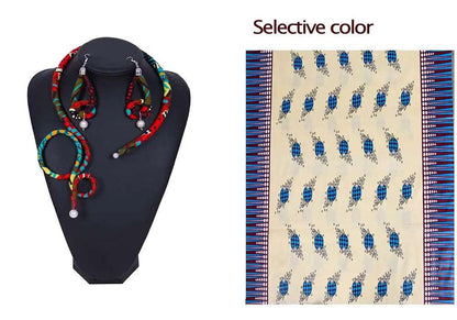 2023 Africa necklace Party act the role ofing is tasted Neck decoration +2 earrings Manual necklace Fashion necklace wyb447