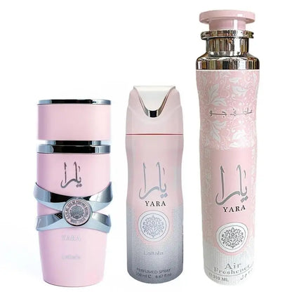LATTAFA YARA PERFUME, YARA SPRAY & AIR FRESHENERFloral Fragrance Pack Bottle Gift Prop Tropical Scented Scent Aroma