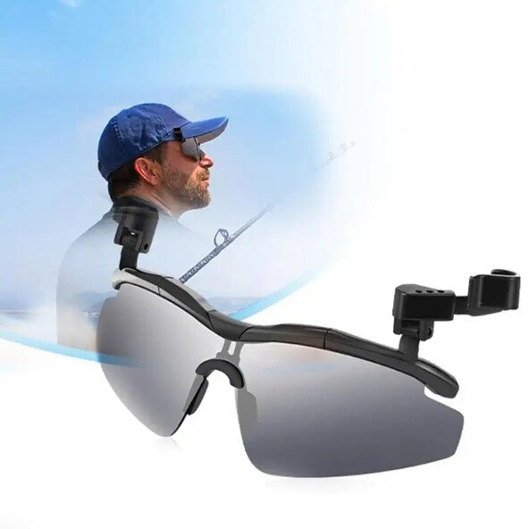 Adjustable Outdoor Polarized Fishing Glasses Hat Cilp